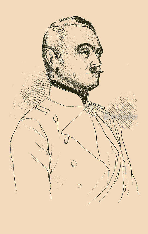 弗兰格尔伯爵弗里德里希・海因里希，1784年4月13日- 1877年11月1日，普鲁士将军